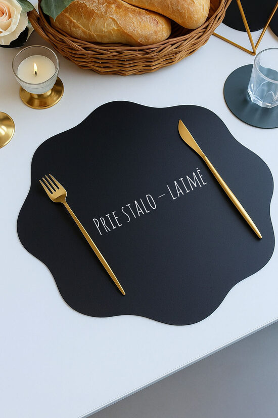 Eco odos stalo padėkliukai su užrašu ar logotipu 🍽️ | Personalizuoti kilimėliai